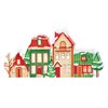 Diamond Painting Standing Christmas Lamp 10 (Houses)