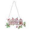 Diamond Painting Hanging Christmas Ornament birds with Santa hat (22cm)