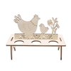 Wooden egg stand Chicken to paint / color yourself (20cm)