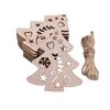 Wooden Christmas hangers Christmas trees to paint / color yourself (10 pieces/70mm)