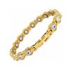 Magnetic Steel (ladies) bracelet Aggy 16 (Gold colored)
