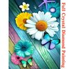 Crystal Diamond Painting Vlinders en bloemen 01 (formaat naar keuze)