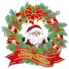 Diamond Painting Kerst sticker groot Kerstkrans 03