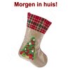 Diamond Painting Kerst Sok 02 (Kerstboom/30cm)