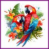 Diamond Painting Papegaai Ara