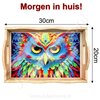 Diamond Painting Wooden Tray 05 Owl (20x30cm)