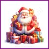 Diamond Painting Kerstman met cadeautjes