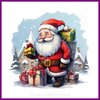 Diamond Painting Kerstman met cadeautjes