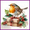Diamond Painting Roodborstje Kerst