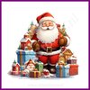 Diamond Painting Kerstman met cadeautjes