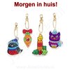 Diamond Painting Keychain Set Christmas 10 (4 pieces)