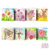 Diamond Painting Greeting Card Set Flowers (8 cards)
