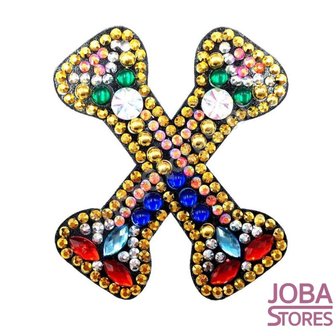 Diamond Painting Sleutelhanger Alfabet Letter X