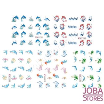 Rimpels opslag Minimaliseren Nagel Sticker Set Dolfijnen (220 stickers) - Shop now - JobaStores