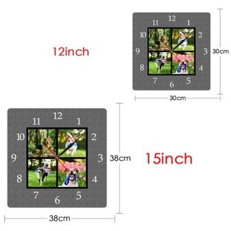 Custom Clock with own photos 006