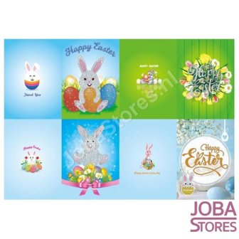 Diamond Painting Greeting Cards Set Easter (4 pieces)