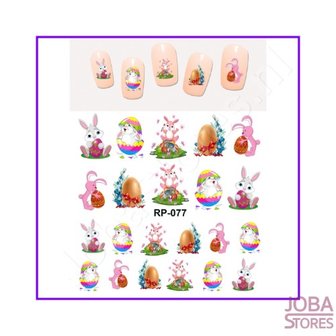 Nail Sticker Set Easter Eggs (132 stickers)