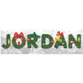 Custom Diamond Painting Christmas letters 002 (with your own name or text)