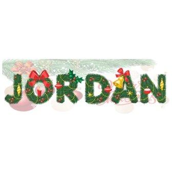 Custom Diamond Painting Christmas letters 003 (with your own name or text)