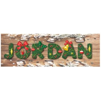 Custom Diamond Painting Christmas letters 005 (with your own name or text)