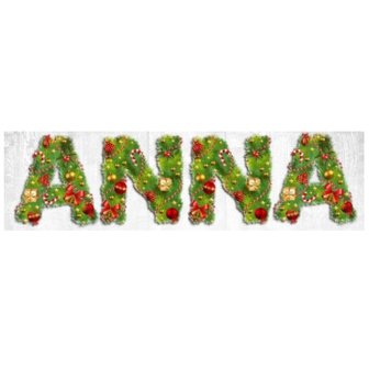 Custom Diamond Painting Christmas letters 011 (with your own name or text)