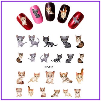 Nail Sticker Set Cats (150 stickers)