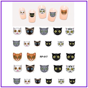 Nail Sticker Set Cats (150 stickers)