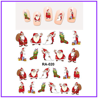 Nail Sticker Set Santas (150 stickers)
