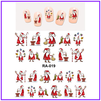 Nail Sticker Set Santas (150 stickers)