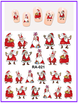 Nail Sticker Set Santas (150 stickers)