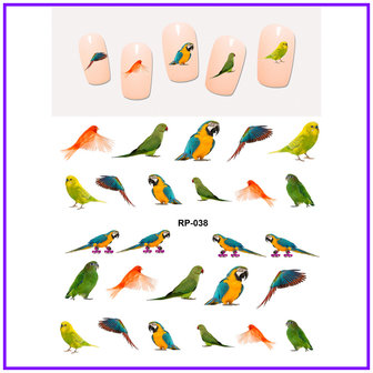 Nail Sticker Set Birds (150 stickers)