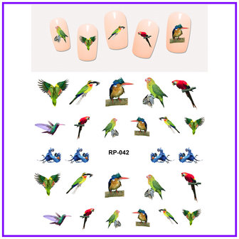 Nail Sticker Set Birds (150 stickers)