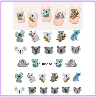 Nail Sticker Set Animals (150 stickers)