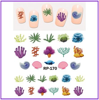 Nail Sticker Set Sea (150 stickers)