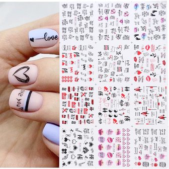 Nail Sticker Set Love (250 stickers)