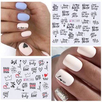 Nail Sticker Set Love (250 stickers)