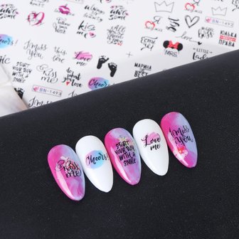 Nail Sticker Set Love (250 stickers)