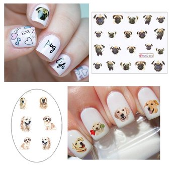 Nail Sticker Set Dogs (220 stickers)