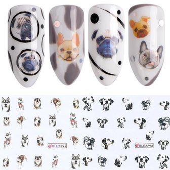 Nail Sticker Set Dogs (220 stickers)