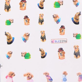 Nail Sticker Set Dogs (220 stickers)