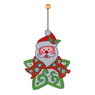 Diamond Painting Hanging Ornament Santa