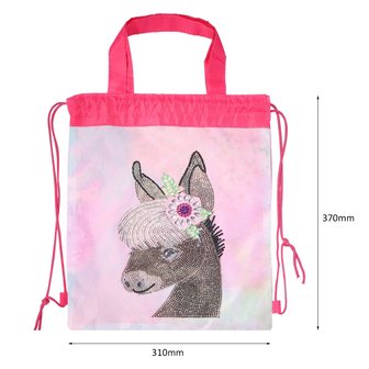 Diamond Painting Backpack Pink Owl