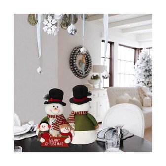 Snowman doll Merry Christmas 35cm