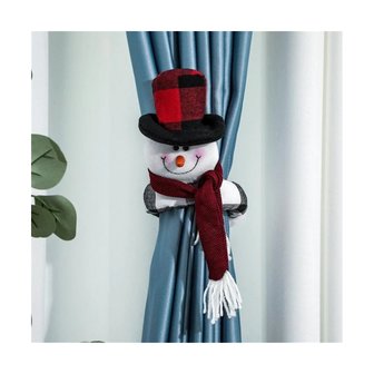 Curtain holder Christmas Snowman diamond