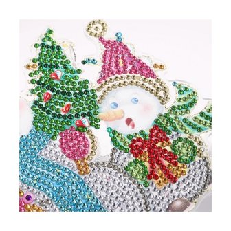 Diamond Painting Christmas Hanging Ornament 01 20cm (Snowmen)