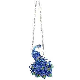 Diamond Painting Peacock Hanging Ornament (21cm)