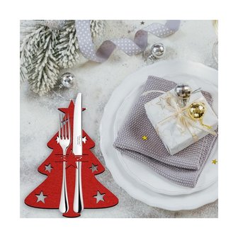 Christmas Cutlery Holders Christmas Tree (4 pieces)