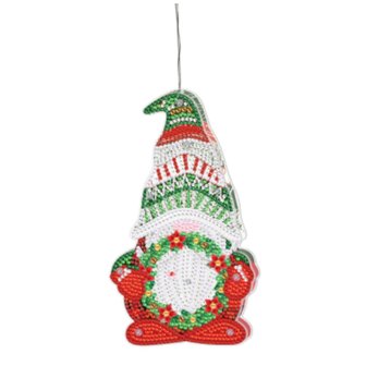 Diamond Painting Hanging Christmas Lamp (Gnome/Leprechaun 04)