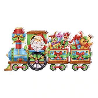 Diamond Painting Christmas Standing Lamp 09 (Train)