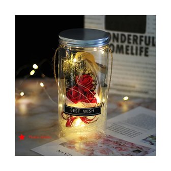 Soap rose bouquet with lighting 18cm - Valentine&#039;s Day - Mother&#039;s Day TIP